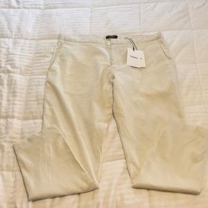 Theory Good Linen Curtis Balsa Eco Crunch Tapped Leg Drawstring Pant